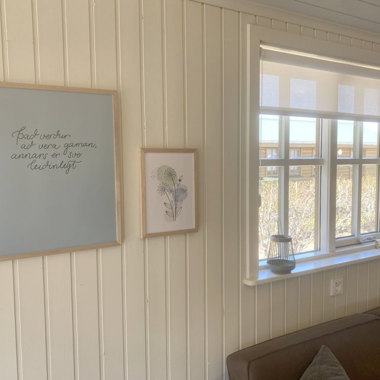 Notaleg stemning er í nýuppgerðum húsunum