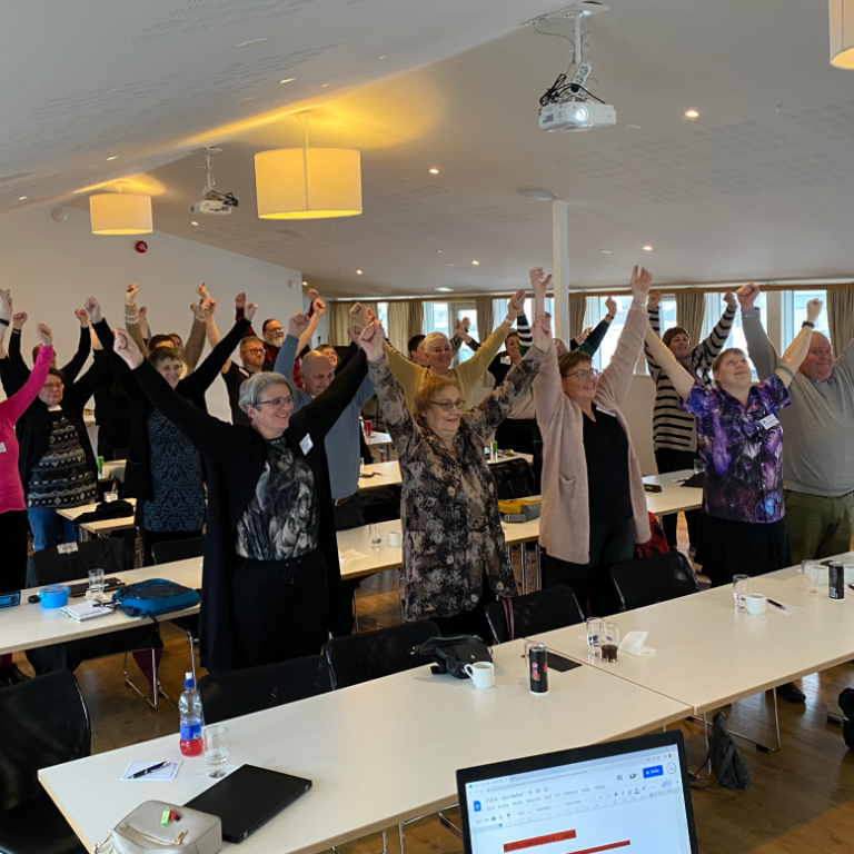 Hópurinn í sigurstöðu