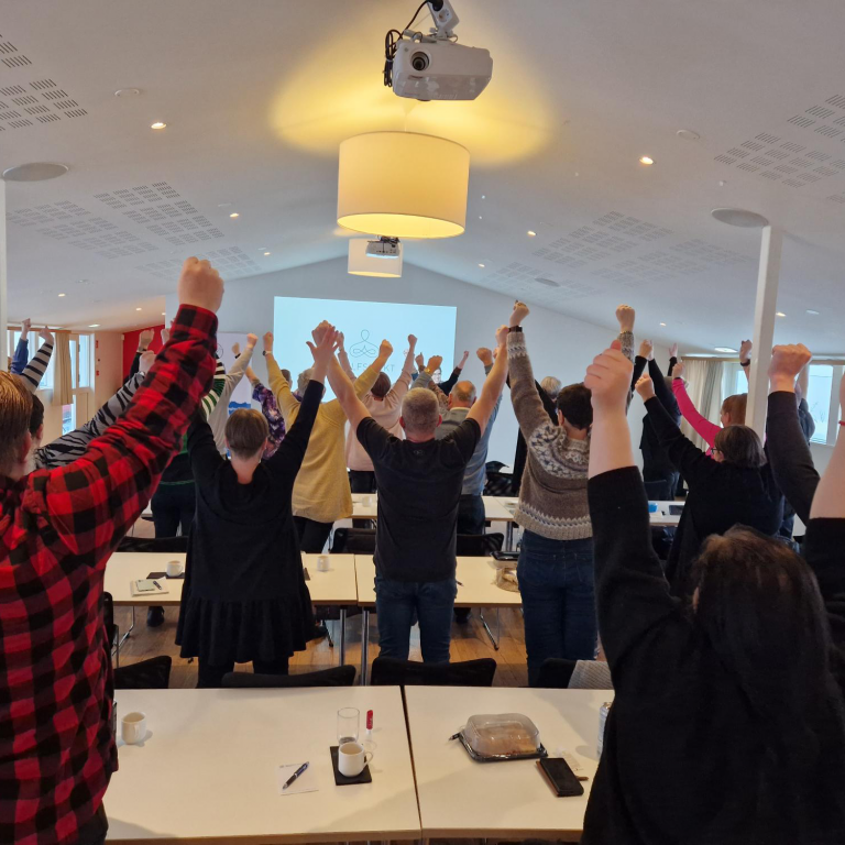 Hópurinn í sigurstöðu