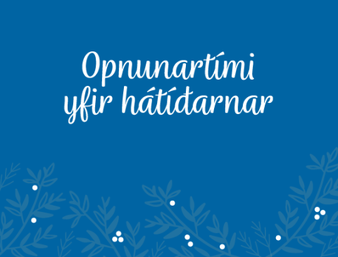 Opnunartími yfir hátíðarnar