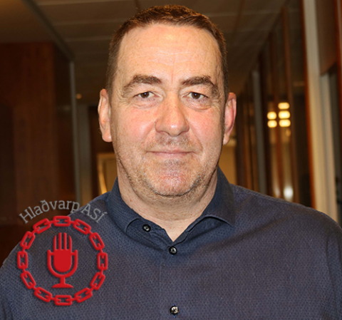 Eiður er formaður mánaðarins í hlaðvarpi ASÍ
