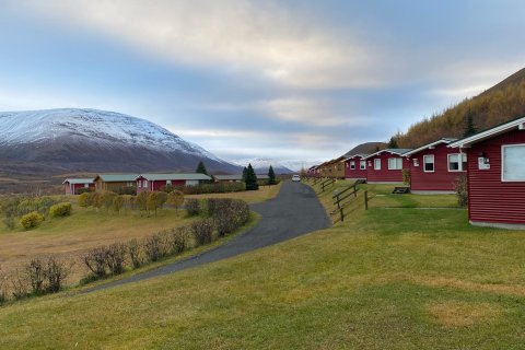 Frá orlofsbyggðinni á Illugastöðum