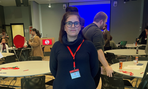 Stefanía Árdís var fulltrúi félagsins